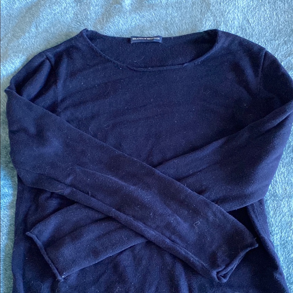 Brandy Melville Navy Blue Long Sleeve